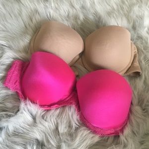 Victoria’s Secret Strapless Bra + Candies